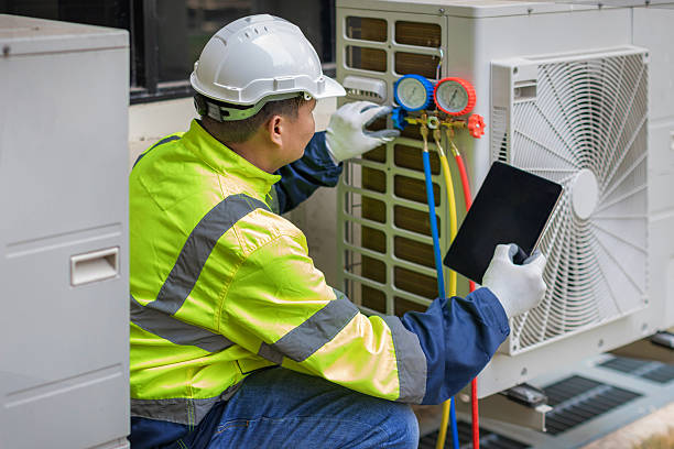 Professional Hvac technician working in Westphalia, MD